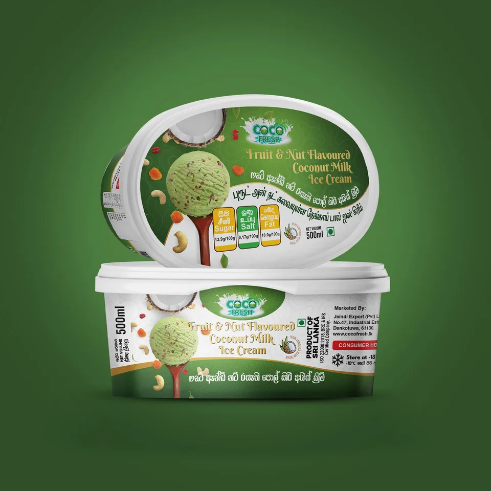 Coco Fresh Ice Cream — Product packaging, image 3