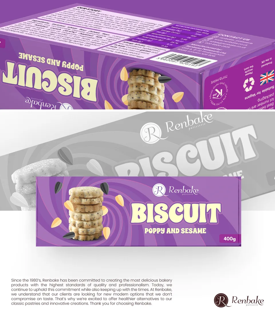 Renbake Biscuits — Product packaging, image 4