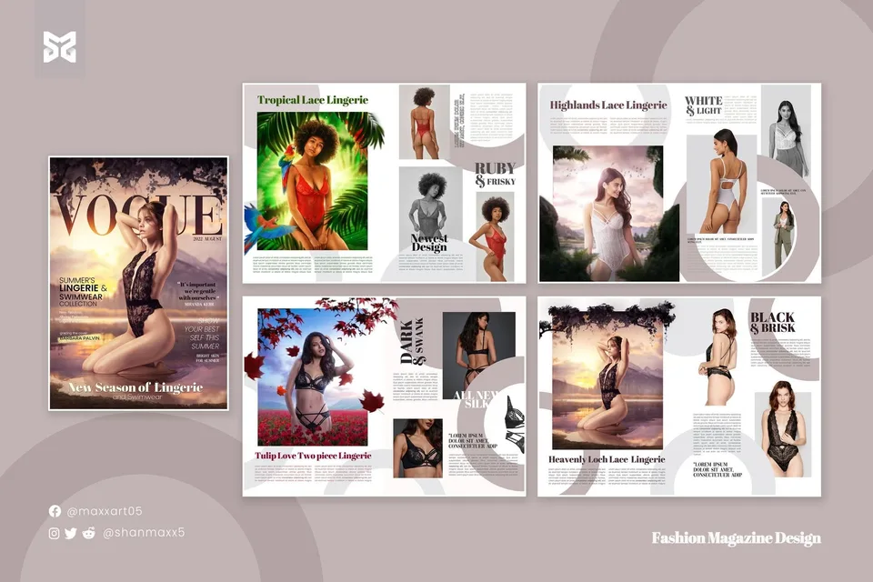 Vogue Concept Design — Magazine layout, photo manipulation, image 4