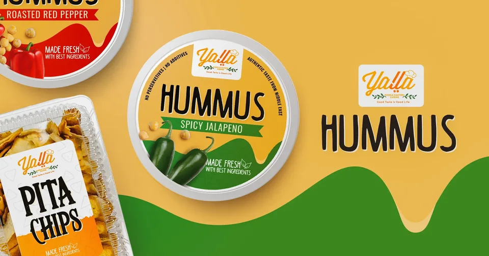 Yalla Hummus — Product packaging, image 1